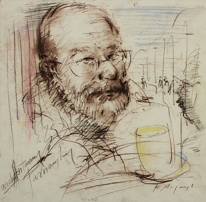 ARCHITEKTAS ANTANAS TARNAUSKAS (škicas) - RAIMUNDAS MAJAUSKAS