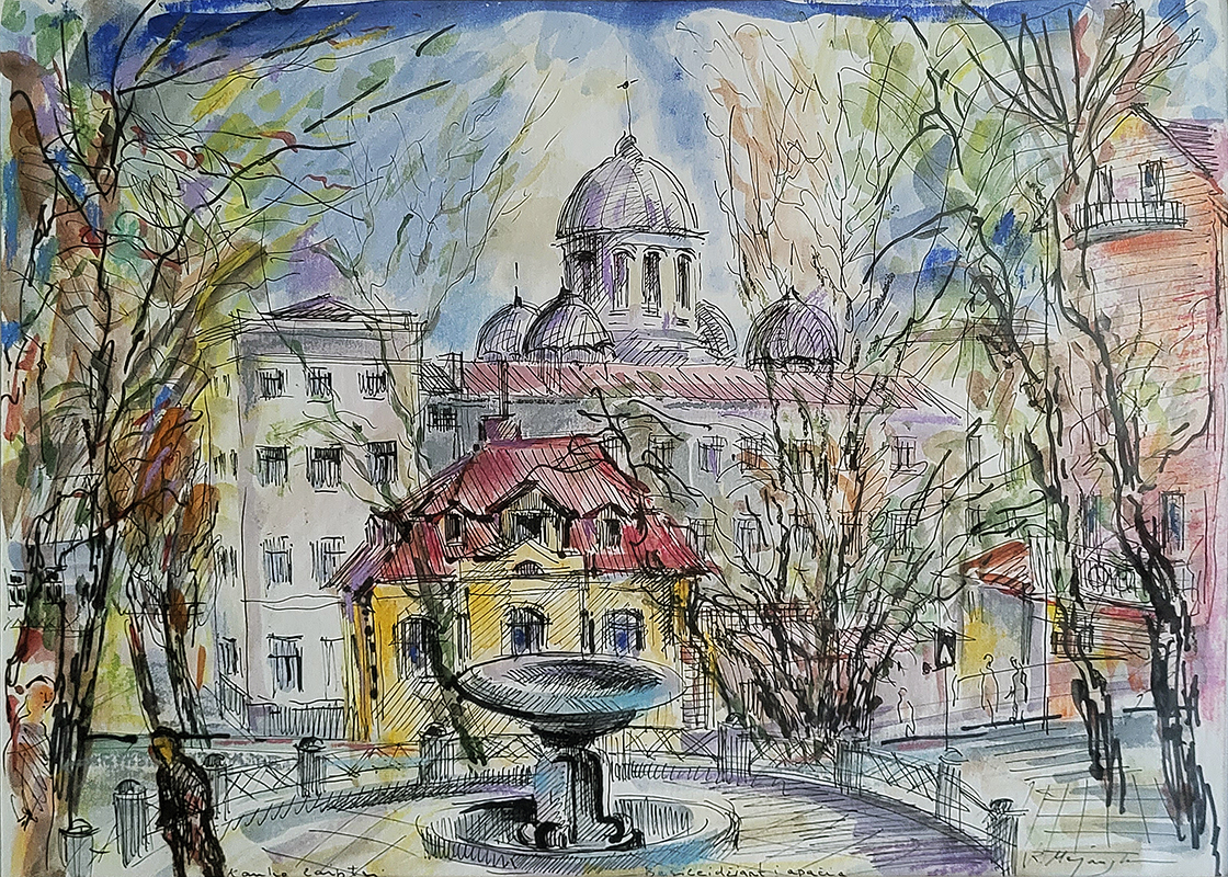 KAUKO LAIPTŲ FONTANAS. KAUNAS - RAIMUNDAS MAJAUSKAS KAUKO LAIPTŲ FONTANAS. KAUNAS - RAIMUNDAS MAJAUSKAS