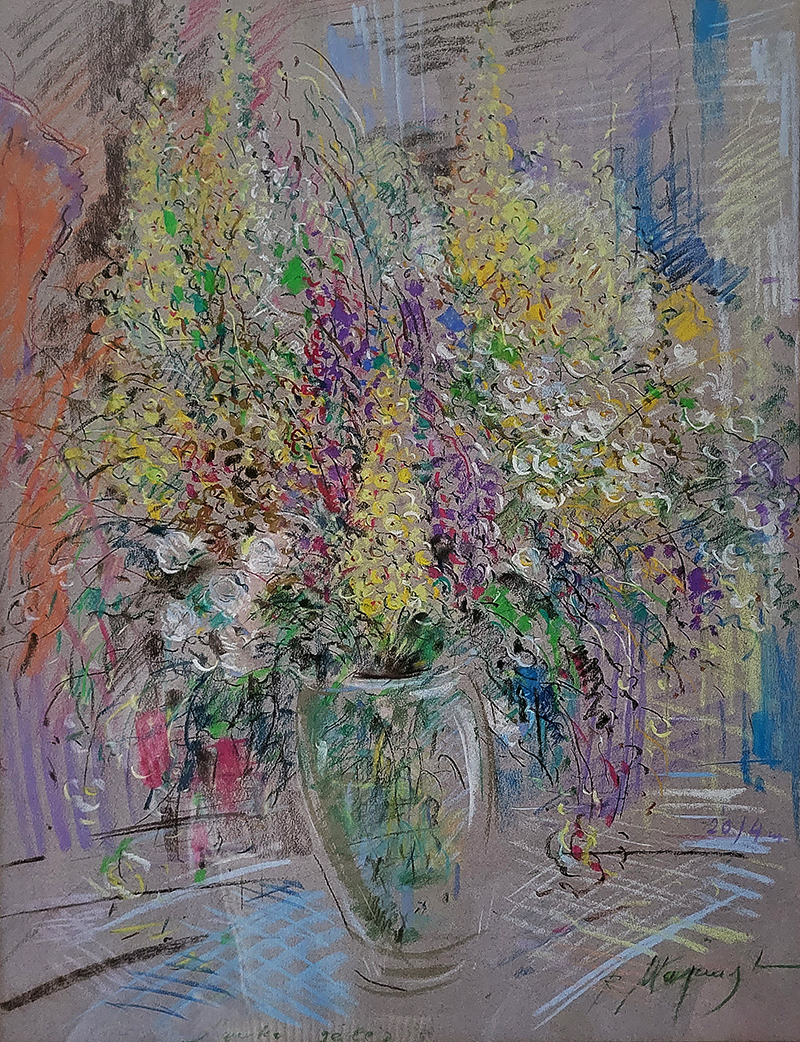 NATIURMORTAS. LAUKO GĖLĖS - RAIMUNDAS MAJAUSKAS
