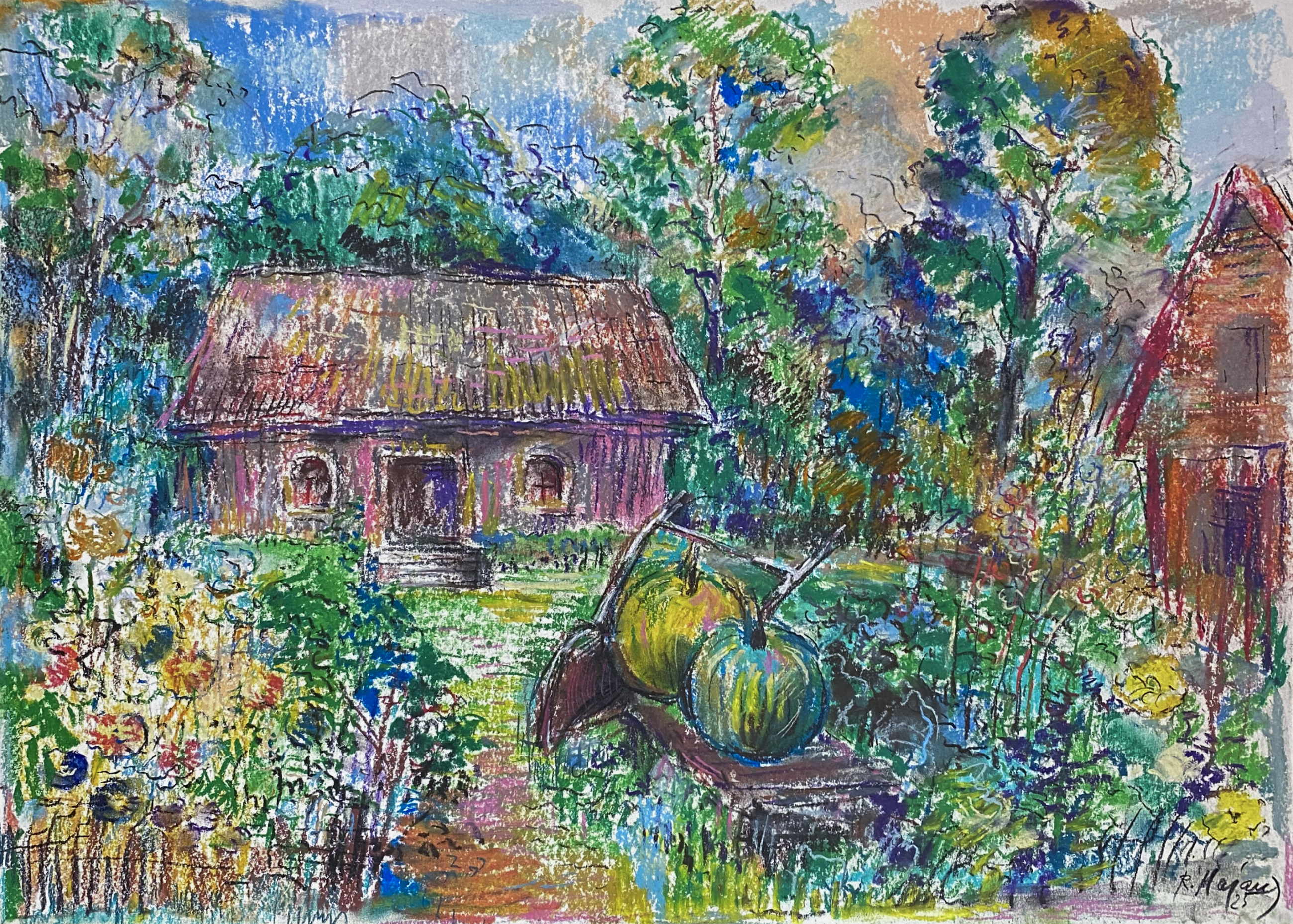 SENOJI PASALUPIO KLĖTIS. MOLIŪGAI UŽAUGO