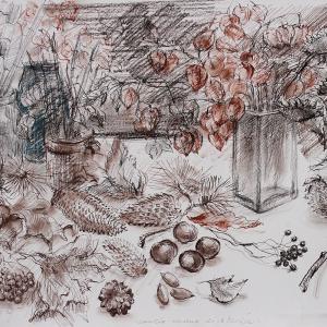 SPALIO RUDUO DIRBTUVĖJE - RAIMUNDAS MAJAUSKAS